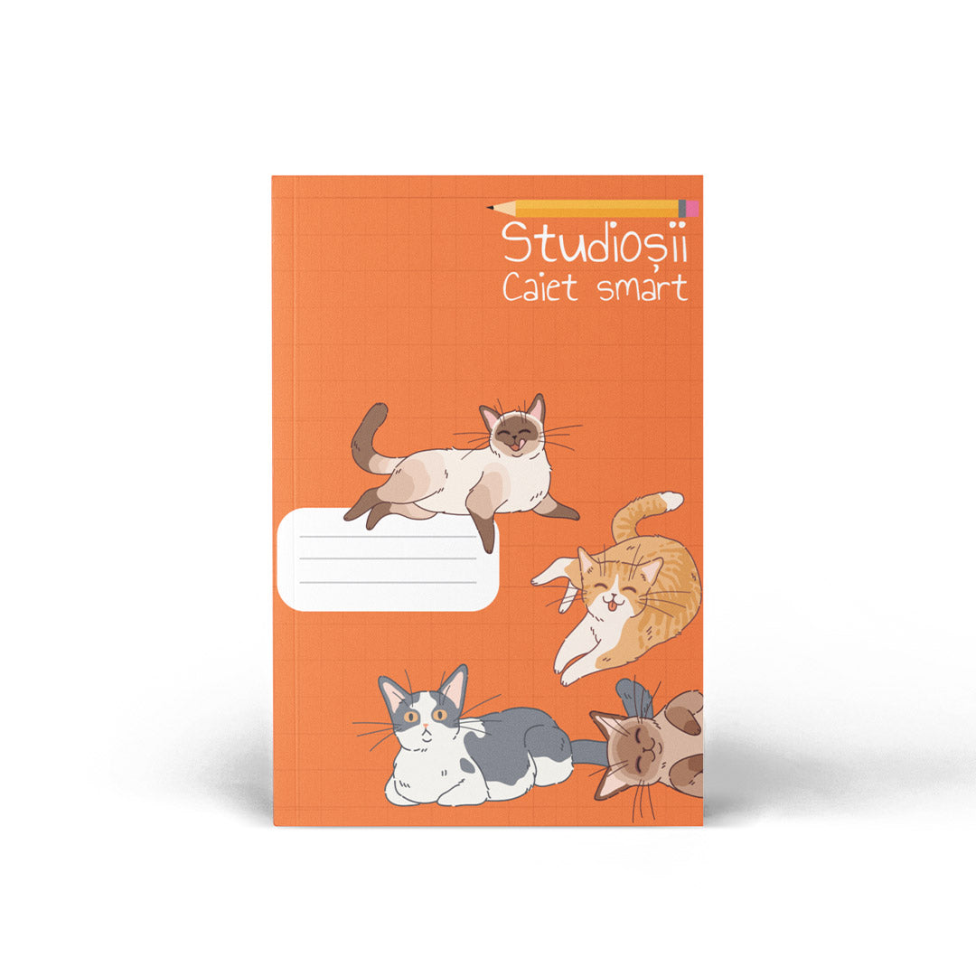 🐾 Caiet SMART tip Română – Pisici